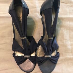 Navy Blue Wedges